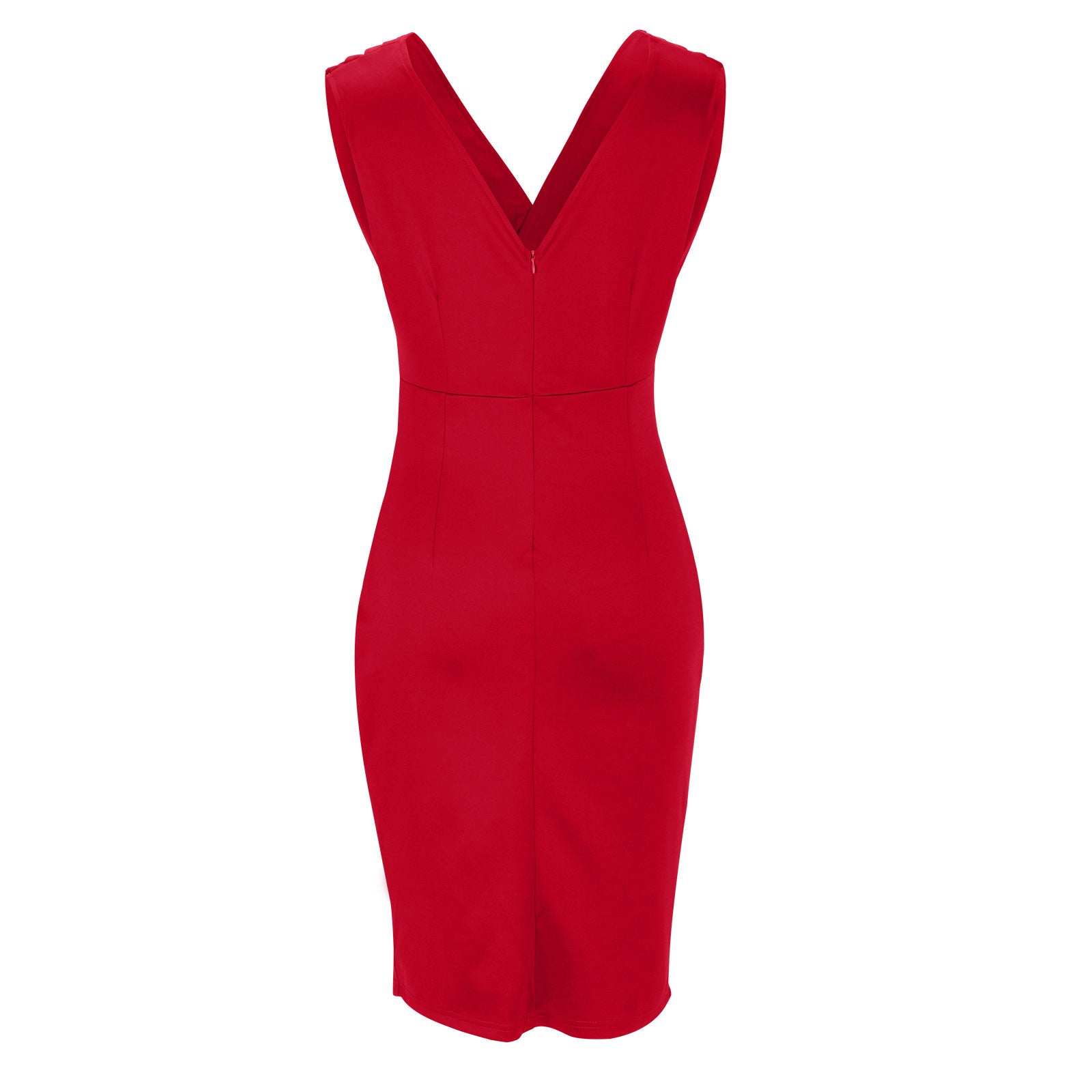 BRENDA | Fitted Elegant Dress with V-Neck