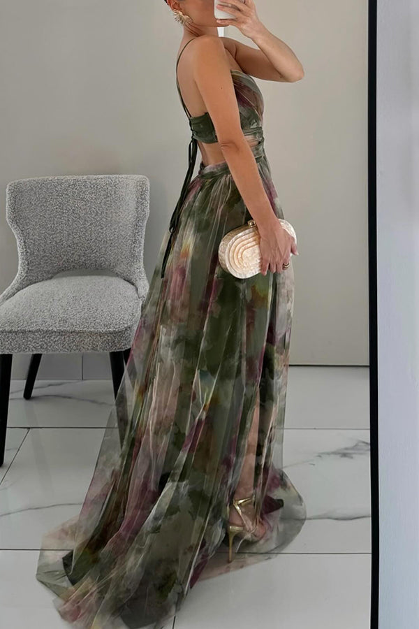 GIGI | Dazzling Maxi Dress with Floral Print