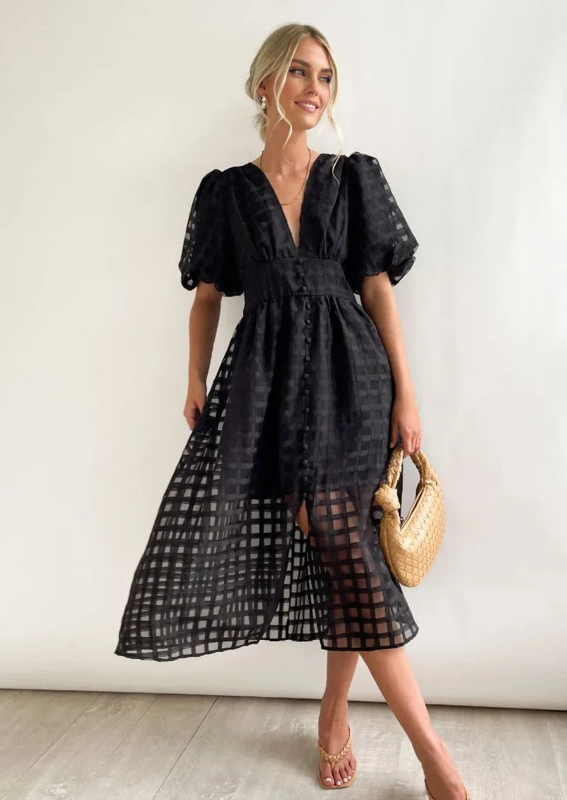 LENA | Puff Sleeve Dress
