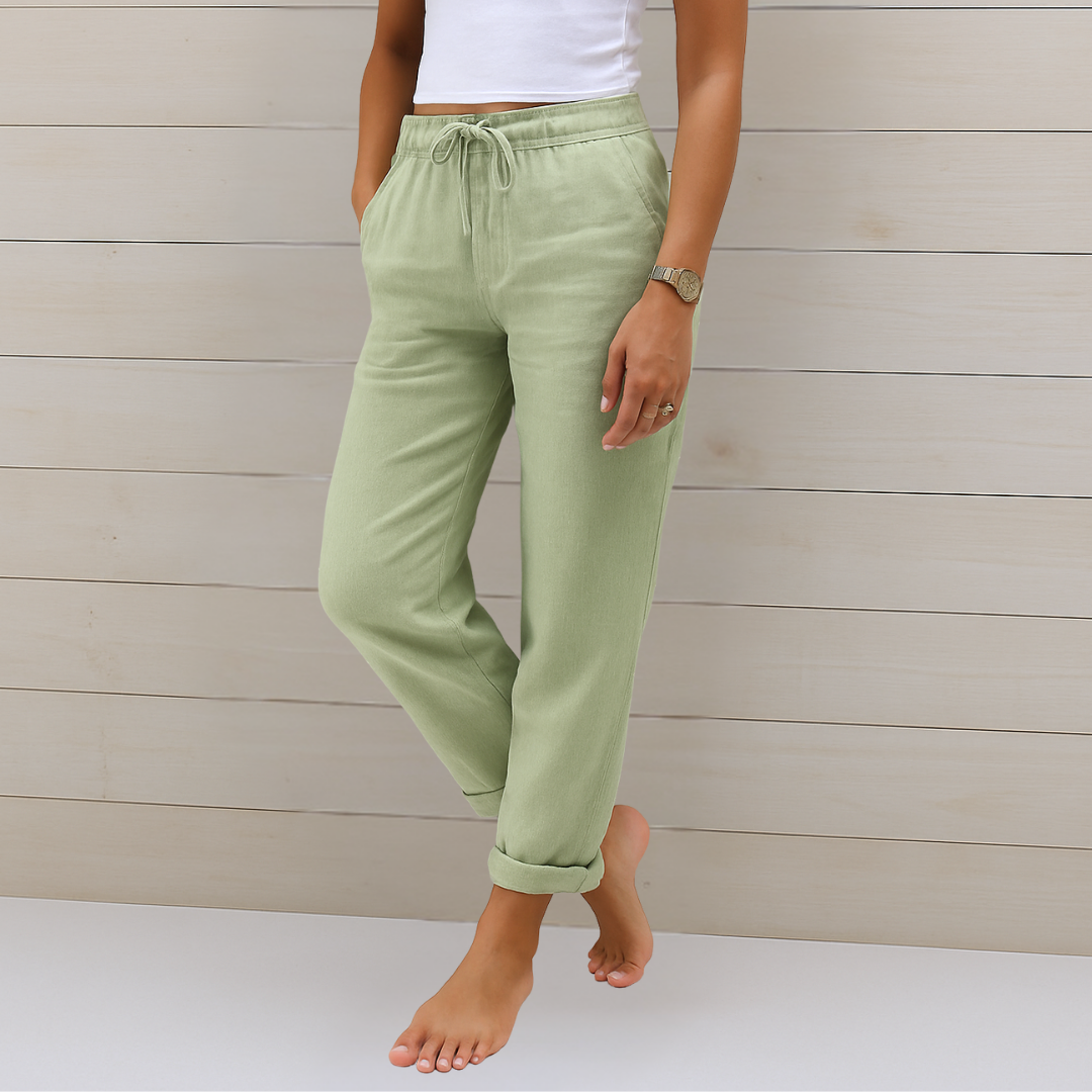 ANNE | High-quality breathable linen trousers with stretch (copy)