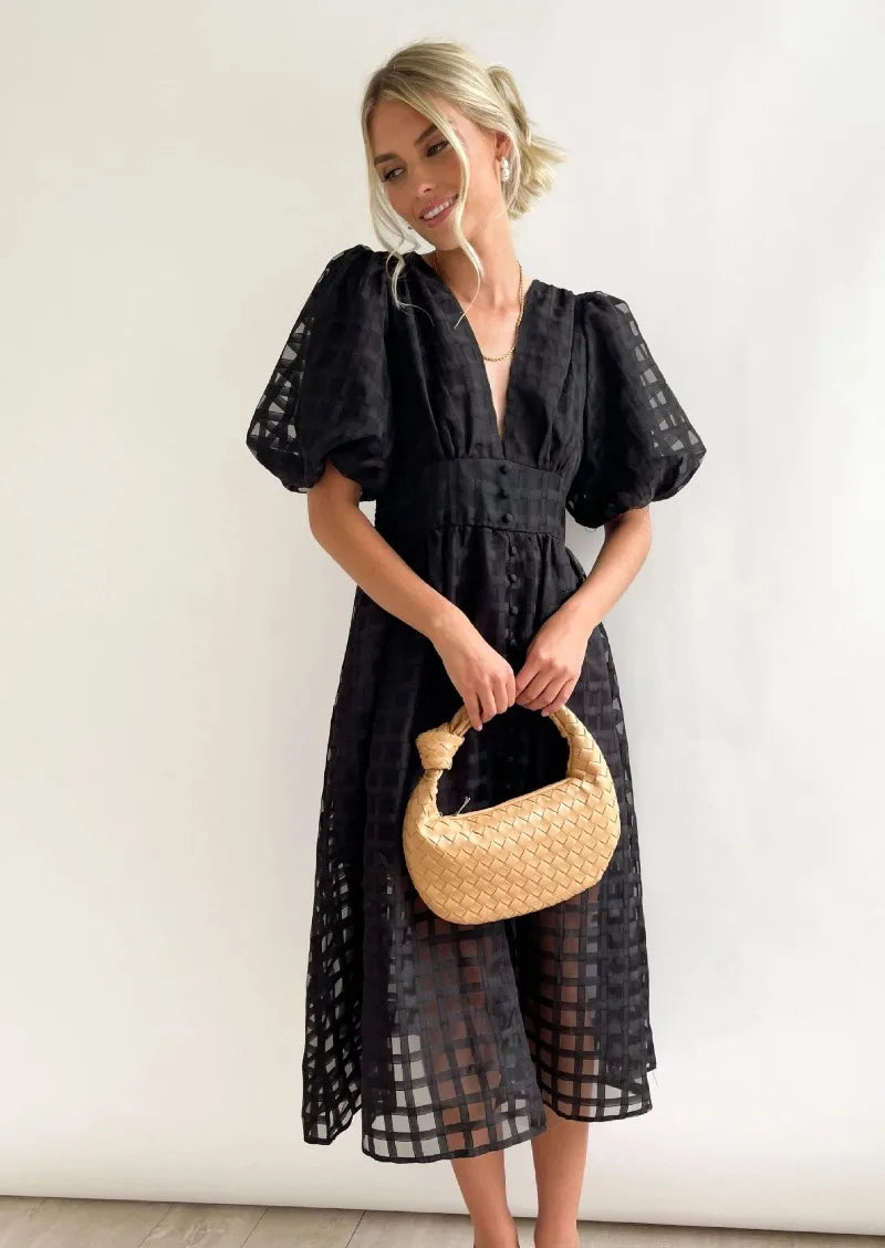 LENA | Puff Sleeve Dress