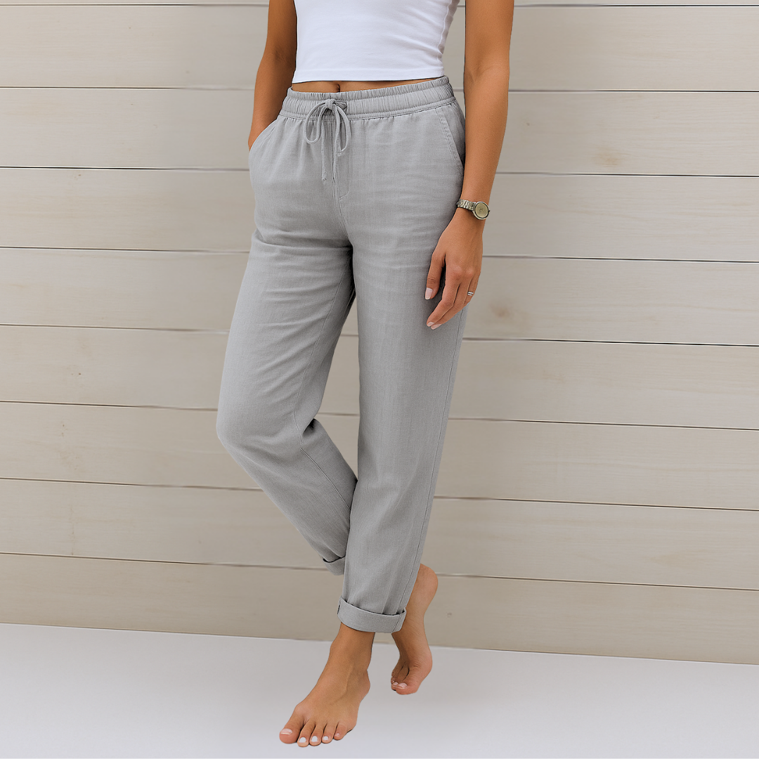ANNE | High-quality breathable linen trousers with stretch (copy)