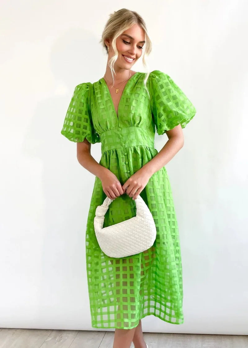 LENA | Puff Sleeve Dress