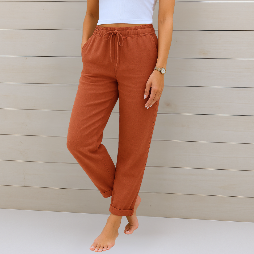 ANNE | High-quality breathable linen trousers with stretch (copy)