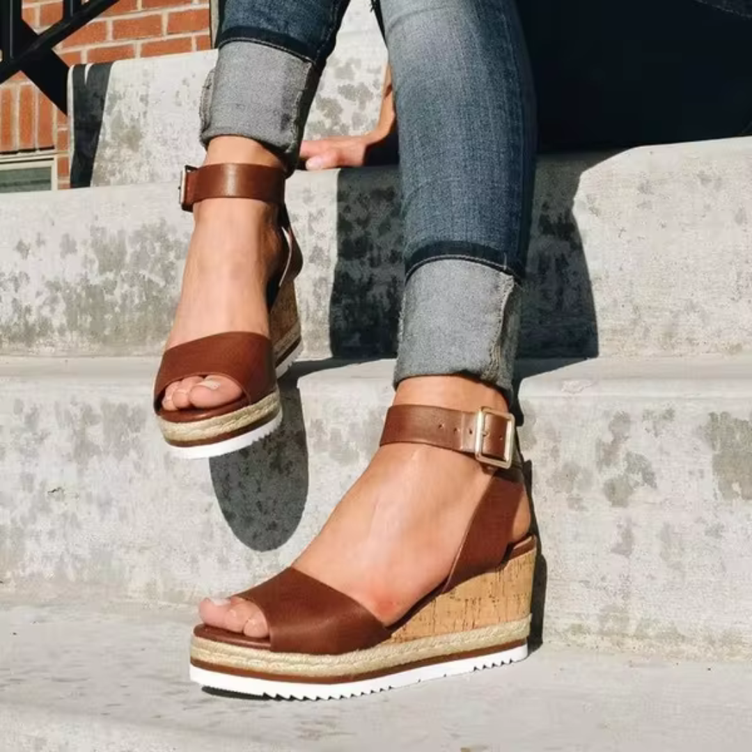 CASSANDRA | Elegant Wedge Sandals
