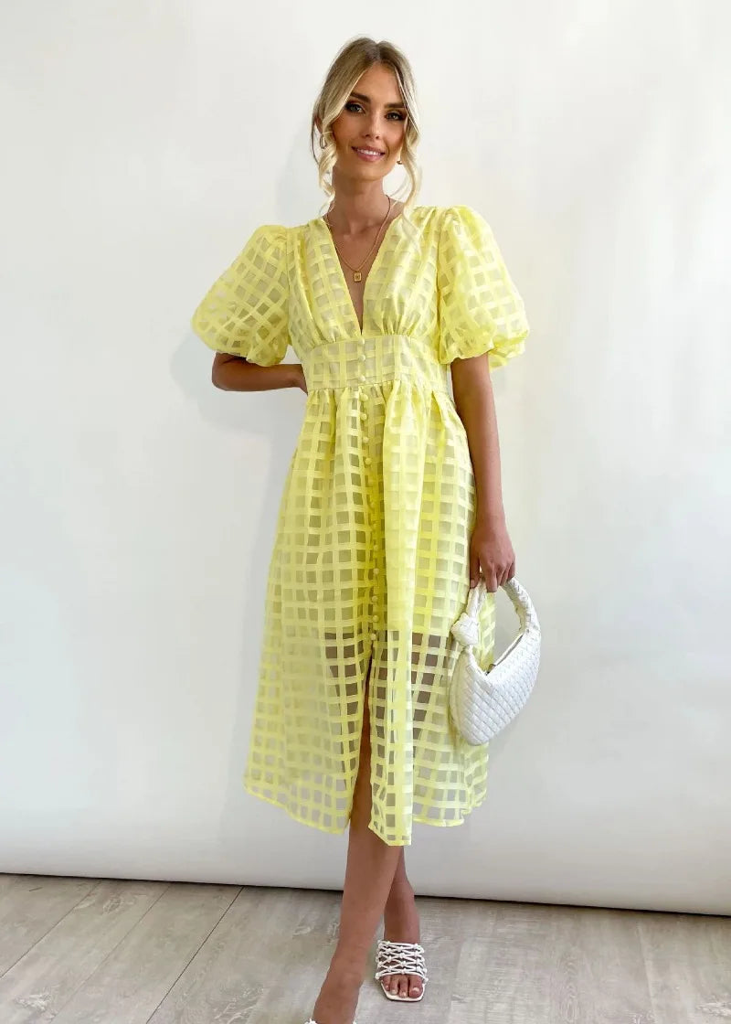 LENA | Puff Sleeve Dress