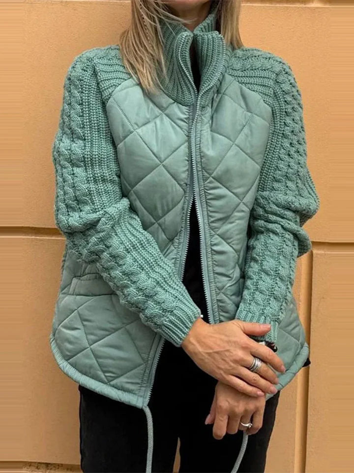 BELINA | Casual Patchwork Zip Jacket