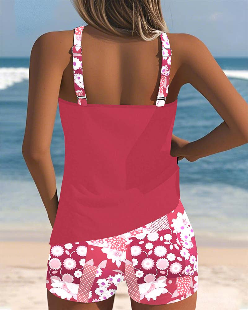 EVINKA | Two-Piece Floral Swimsuit