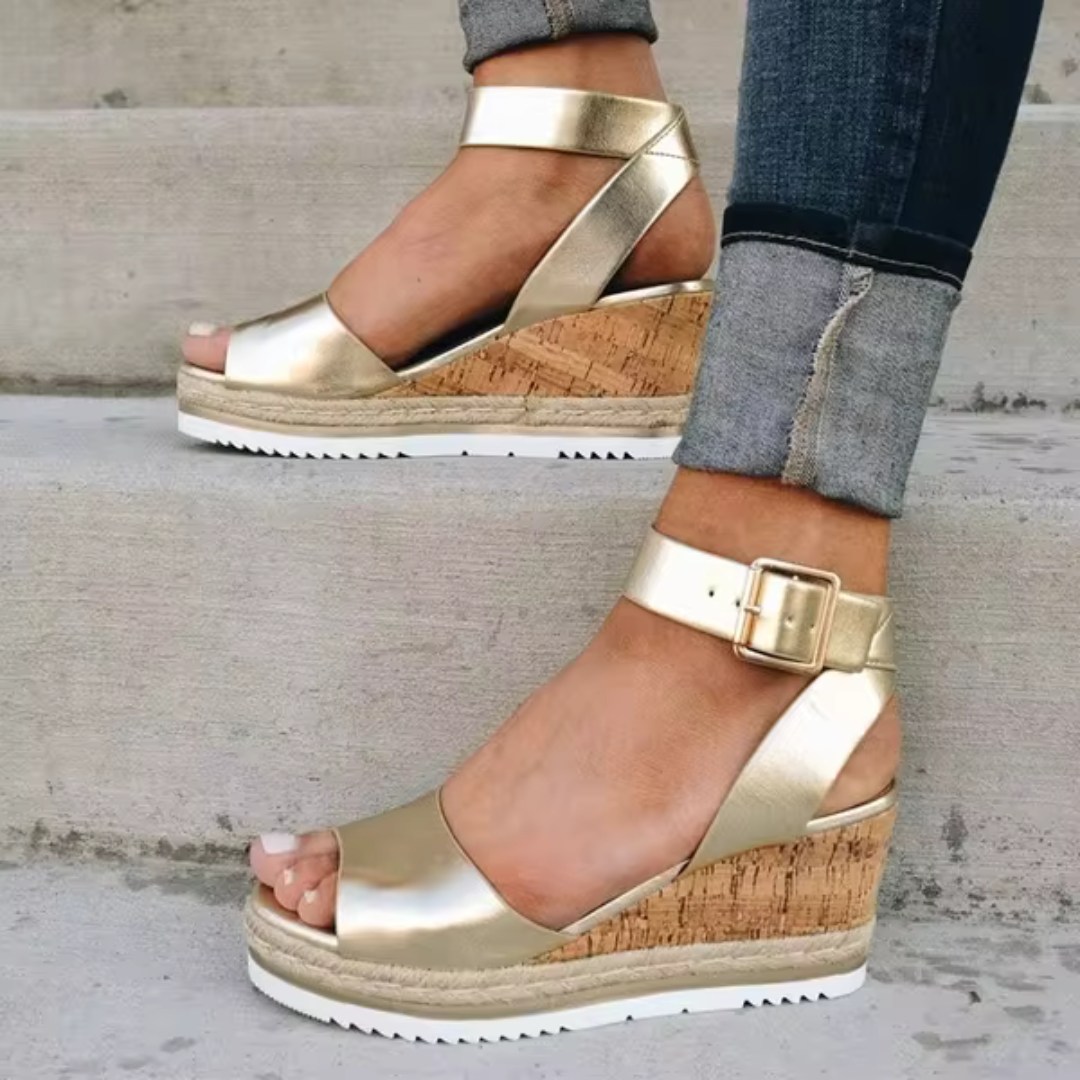 CASSANDRA | Elegant Wedge Sandals