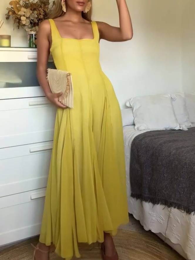 EMMAI | Yellow Flowy Dress