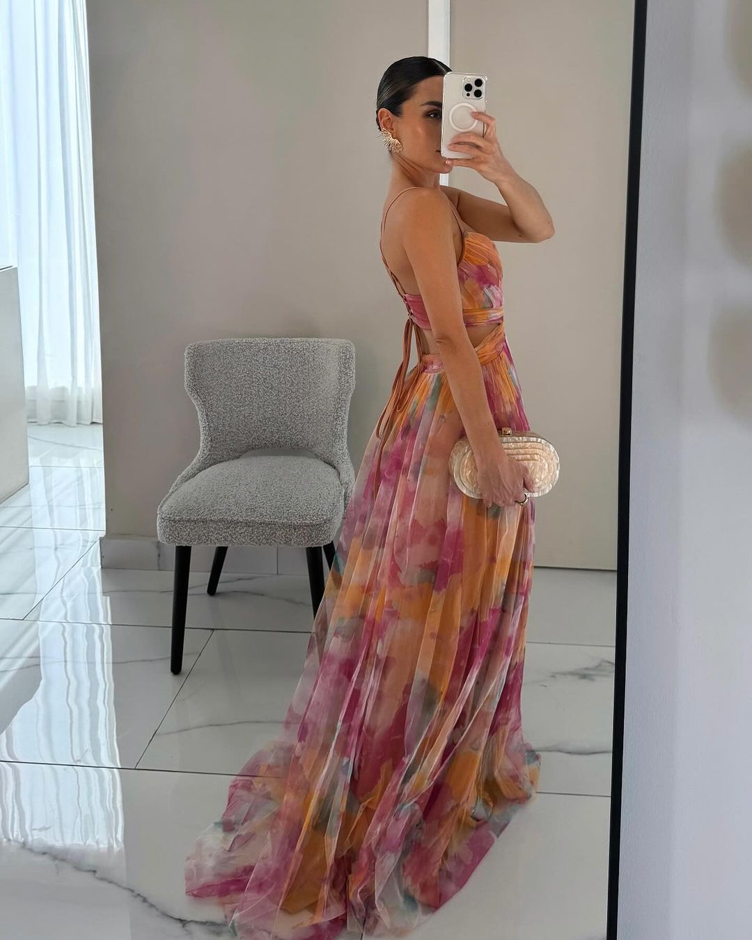 GIGI | Dazzling Maxi Dress with Floral Print