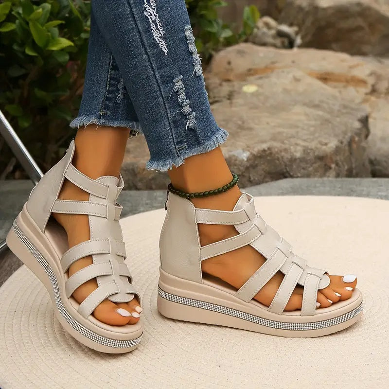 CHLOE | Elegant Wedge Sandals