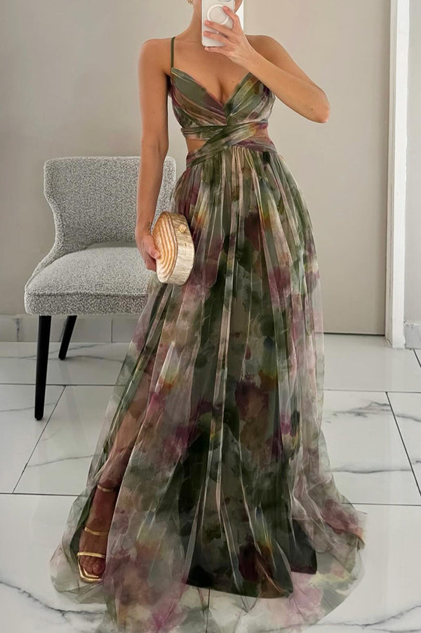 GIGI | Dazzling Maxi Dress with Floral Print