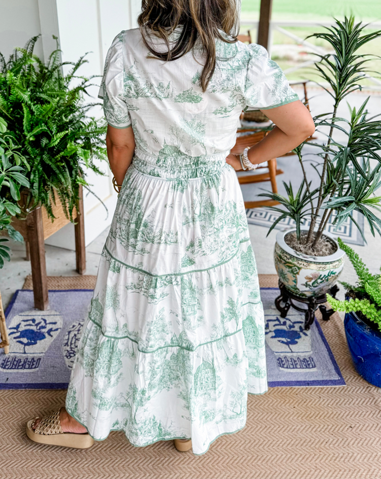 CINDY | Toile Maxi Dress