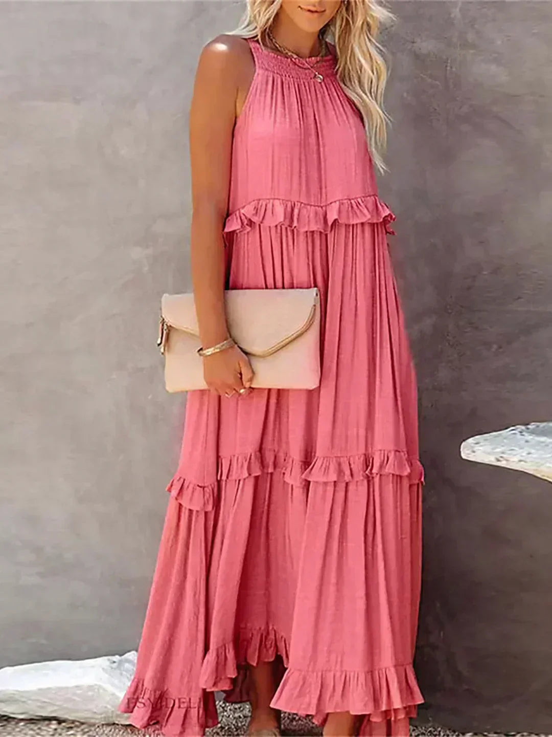 LANDRY | Chic Ruffle Trim Sleeveless Dress