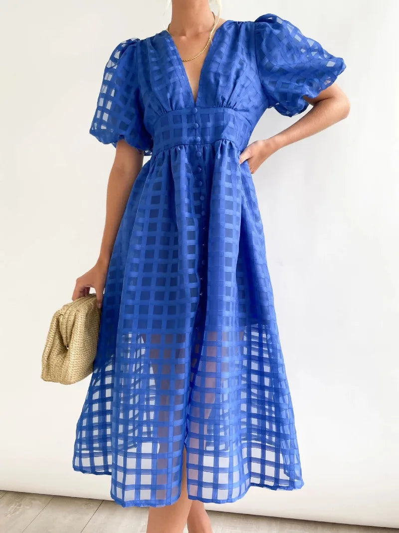LENA | Puff Sleeve Dress