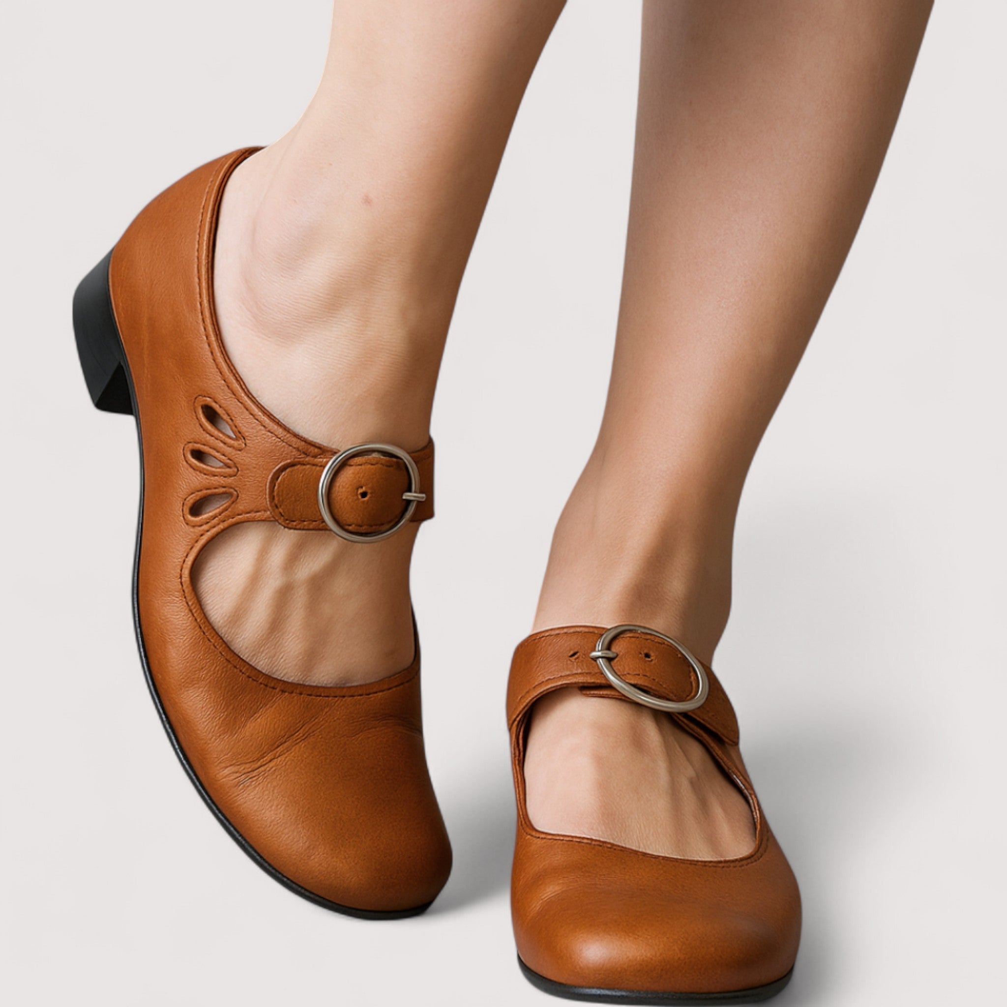 JESSICA | Elegant Orthopaedic Leather Shoes with Wedge Sole