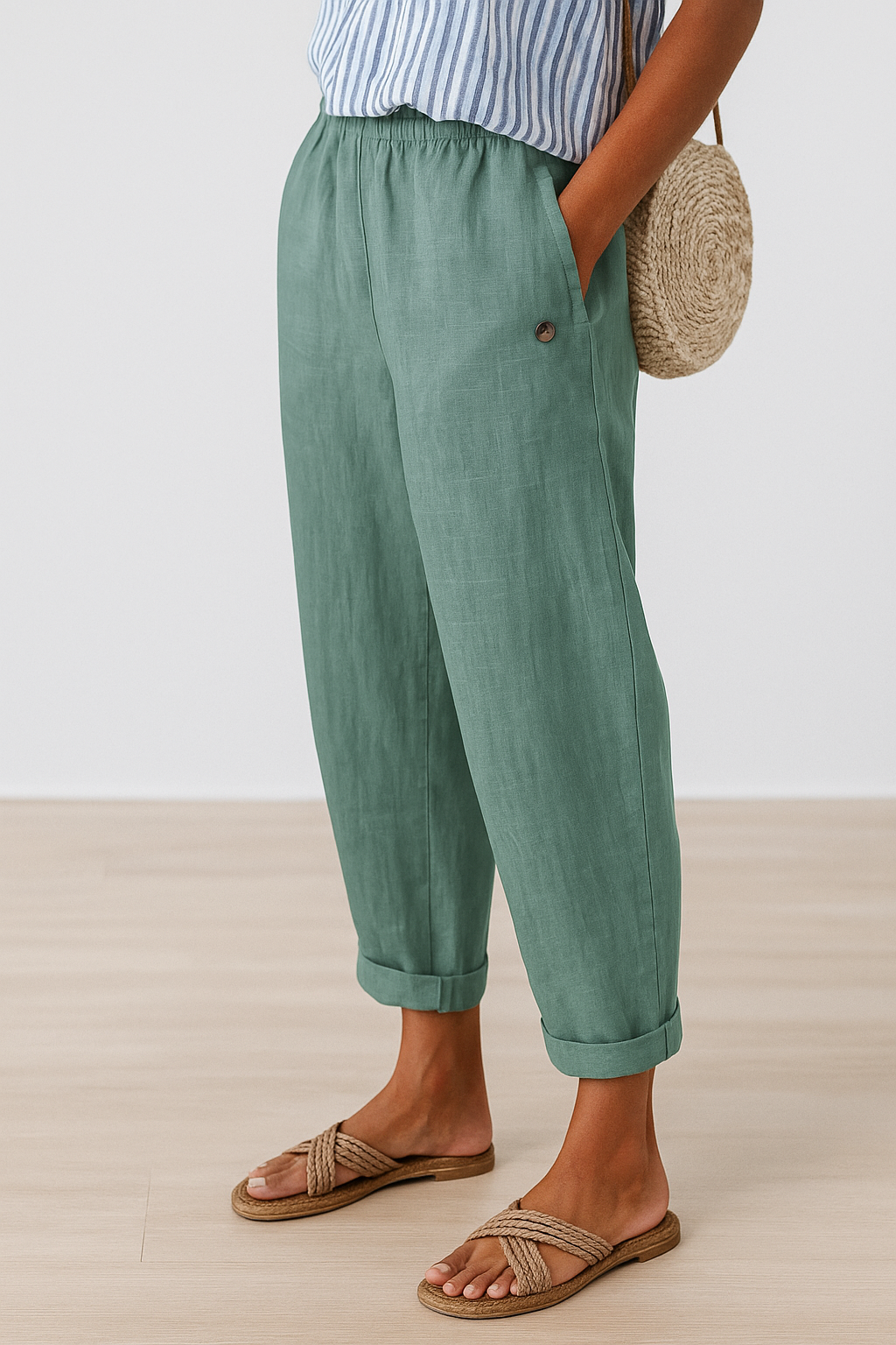 CHICA | Stylish Pants With Side Pockets