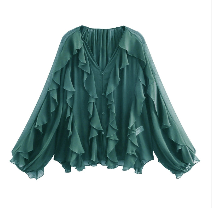 PILAR | Ruffled Blouse