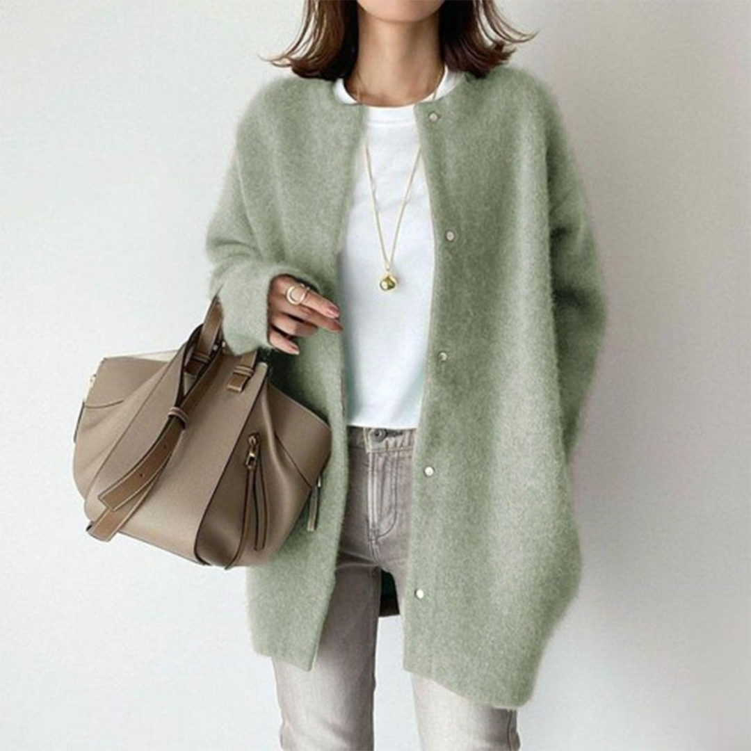 HABIBI | Elegant Suede Cardigan