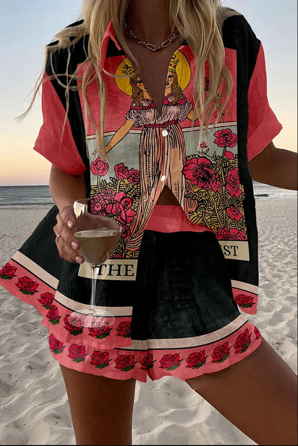 YSELINE | Short Suit in Virgin Pink Linen