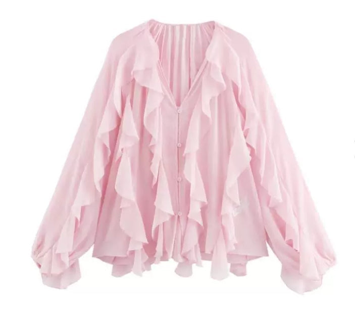 PILAR | Ruffled Blouse