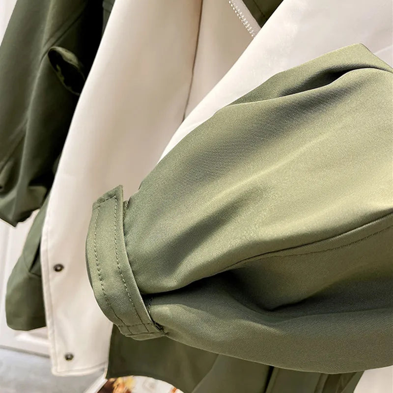 NATI | Two-Layer Hooded Jacket with Snap and Zip Closure