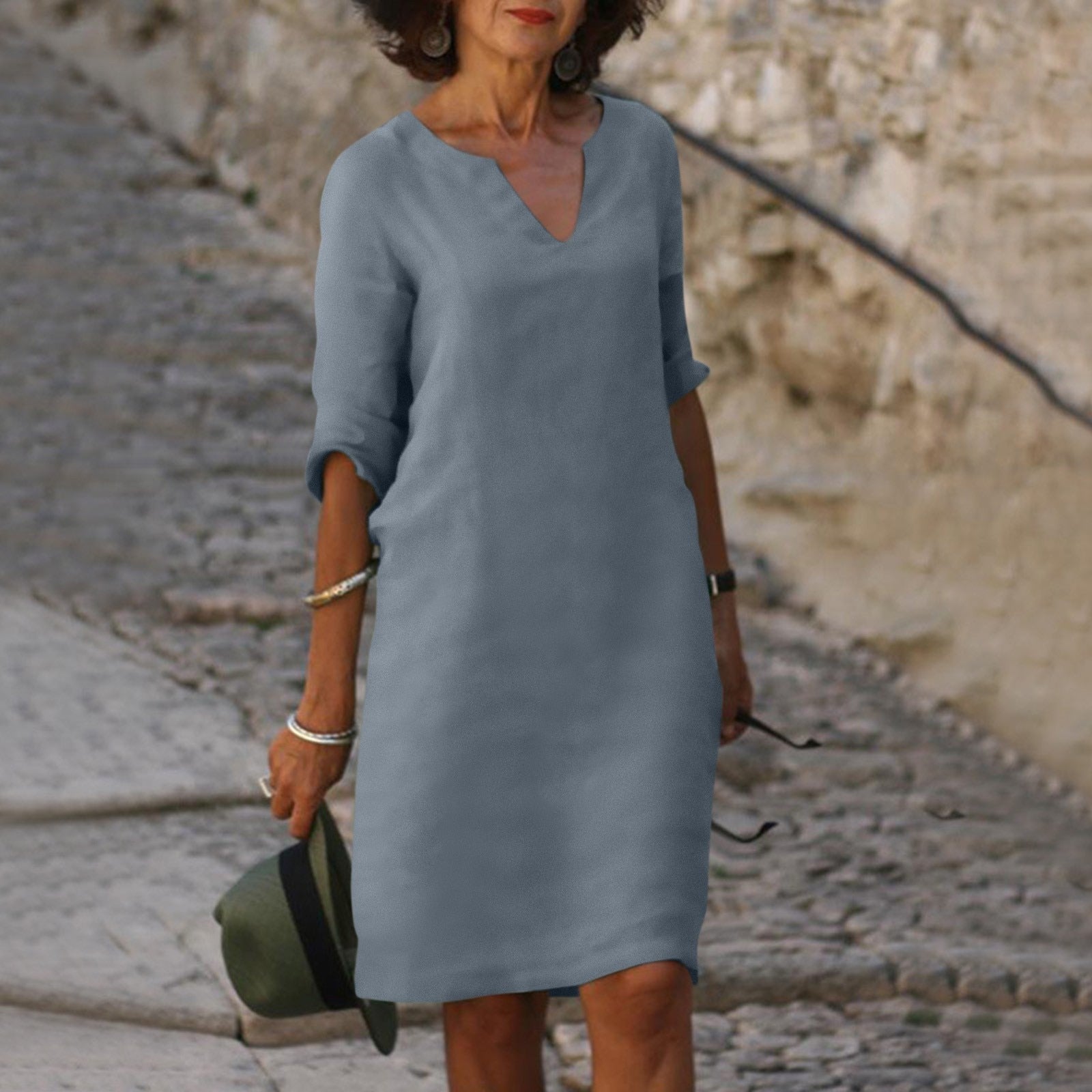 CASSIE | Perfectly Fitted V-Neck Dress