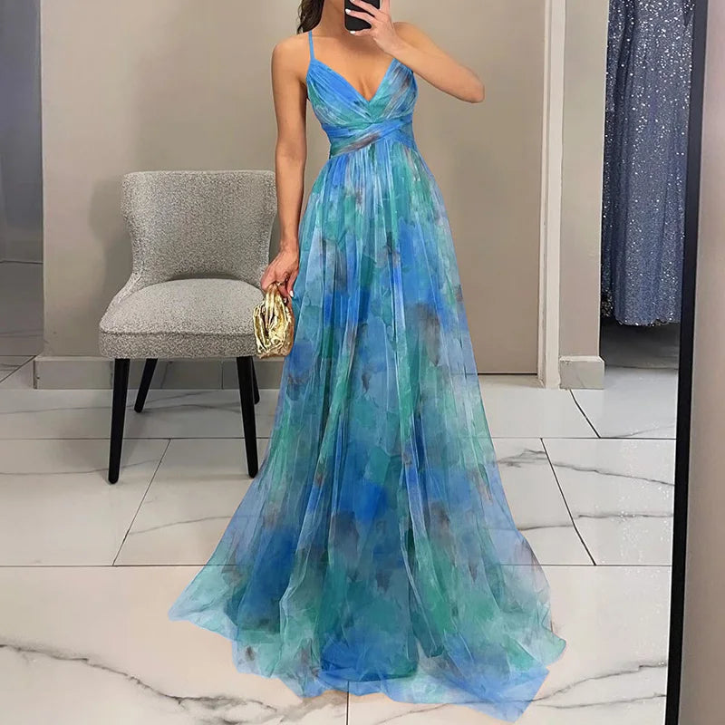 GIGI | Dazzling Maxi Dress with Floral Print