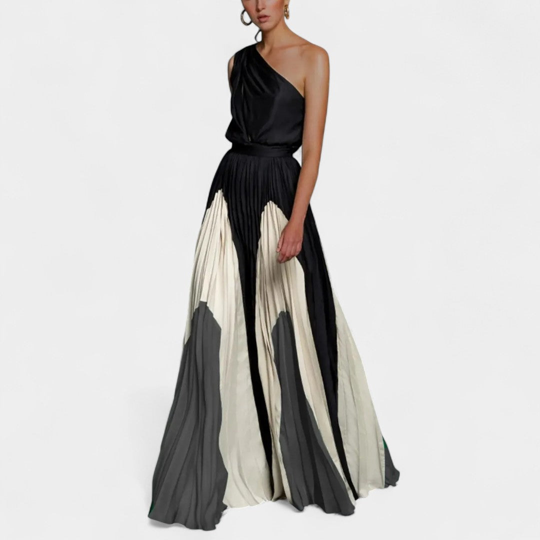 LUCILA | Asymmetrical Maxi Dress with Impact