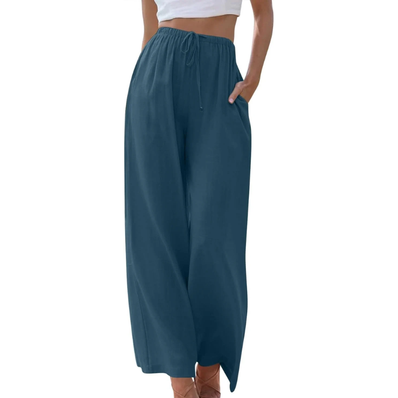 RUTH | Elegant cotton and linen trousers