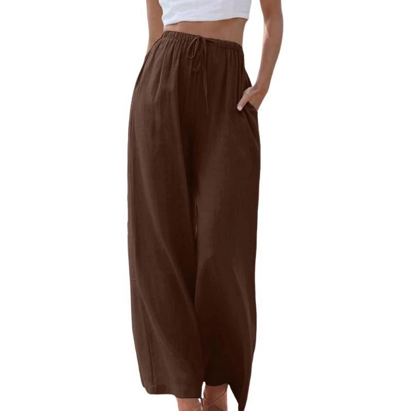 RUTH | Elegant cotton and linen trousers