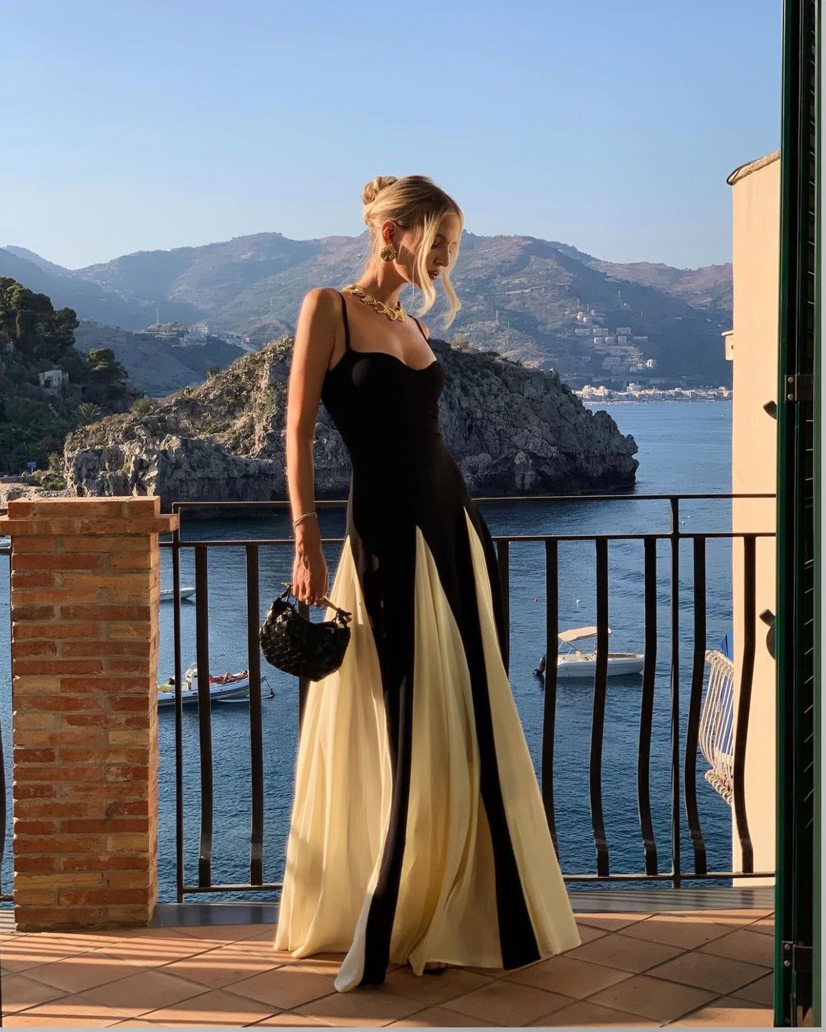 ELIANA | Paneled Maxi Dress