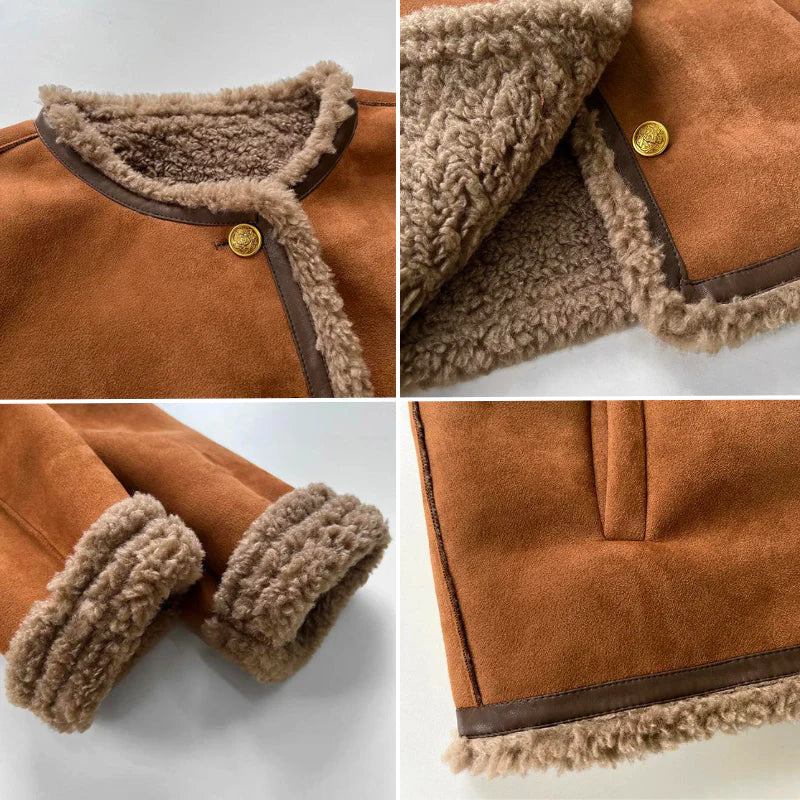 MALI | Shearling Buttoned Coat