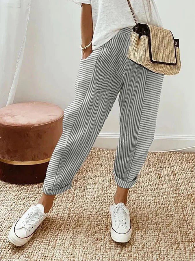 CLARA | Striped Pants