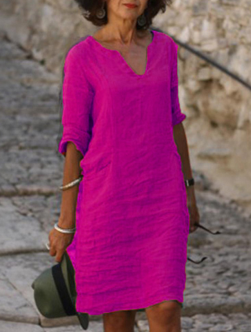 CASSIE | Perfectly Fitted V-Neck Dress