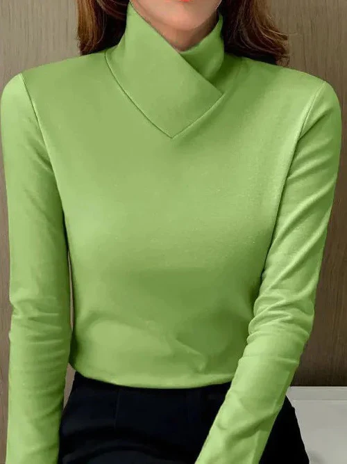 ISALINE | Top with Asymmetric Collar
