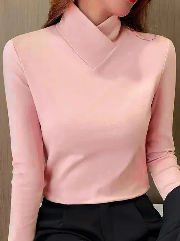 ISALINE | Top with Asymmetric Collar