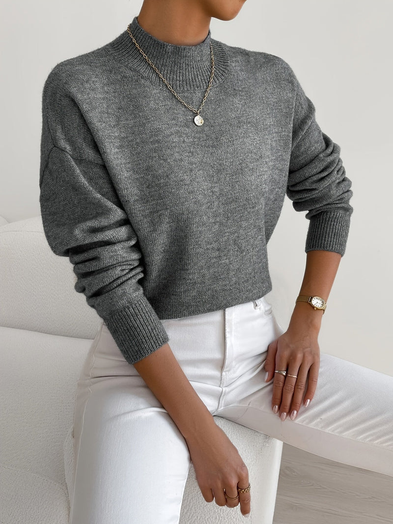 JEANINE | Comfortable High Neck Sweater