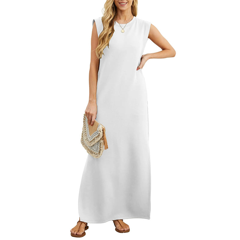 MARIANA | Long Flowing Dress with Wrinkle-Resistant Effect