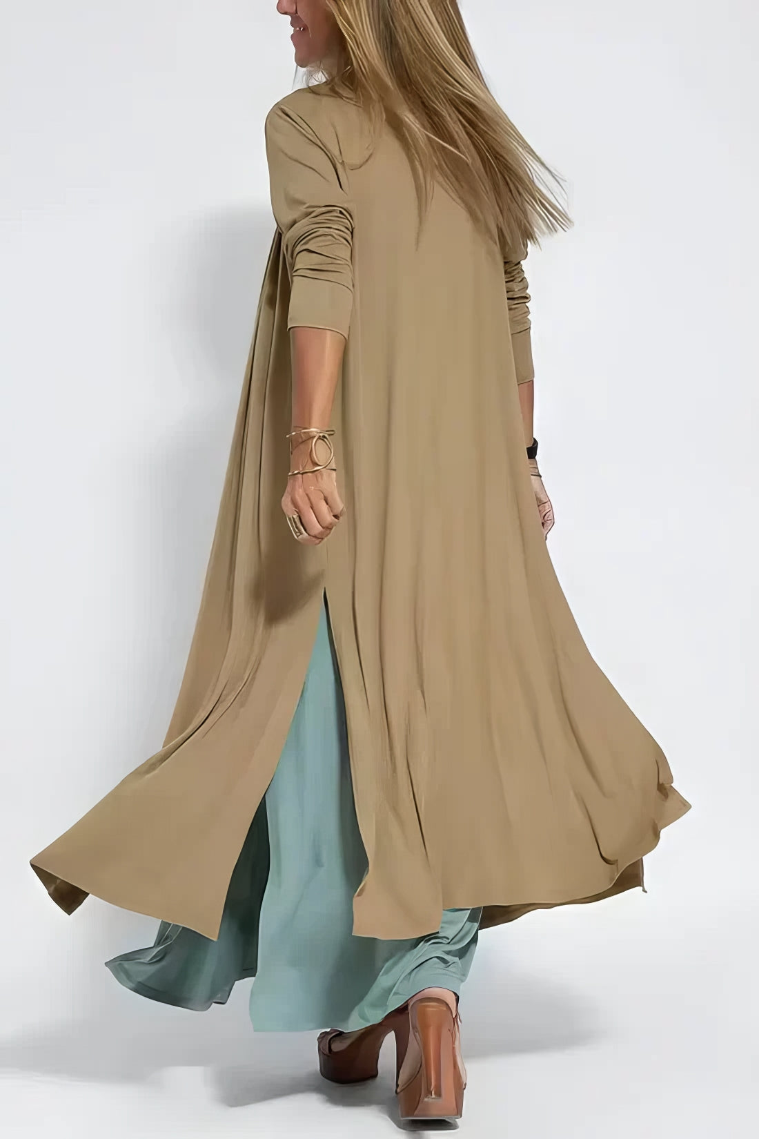 BEATRIZ | Elegant Long Dress with Optional Cardigan