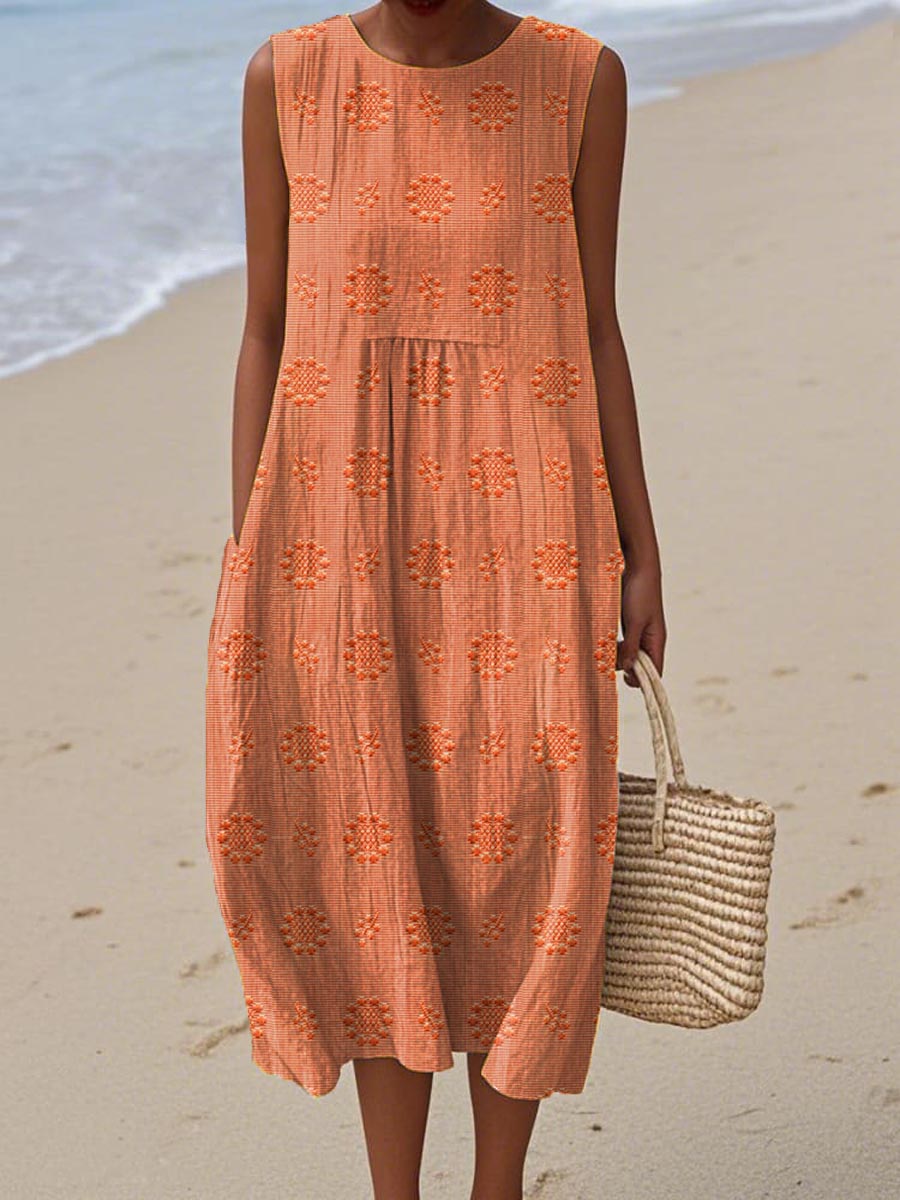 SOFIE | Midi Sleeveless Dress – Light Freedom, Everyday Charm