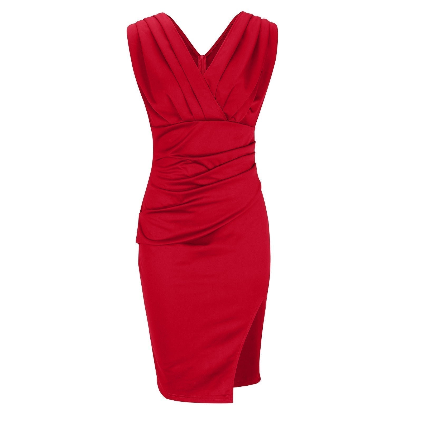 BRENDA | Fitted Elegant Dress with V-Neck