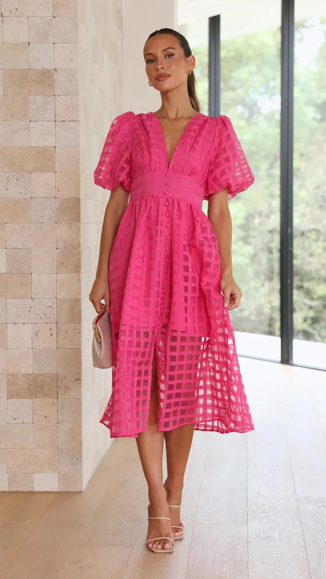 LENA | Puff Sleeve Dress