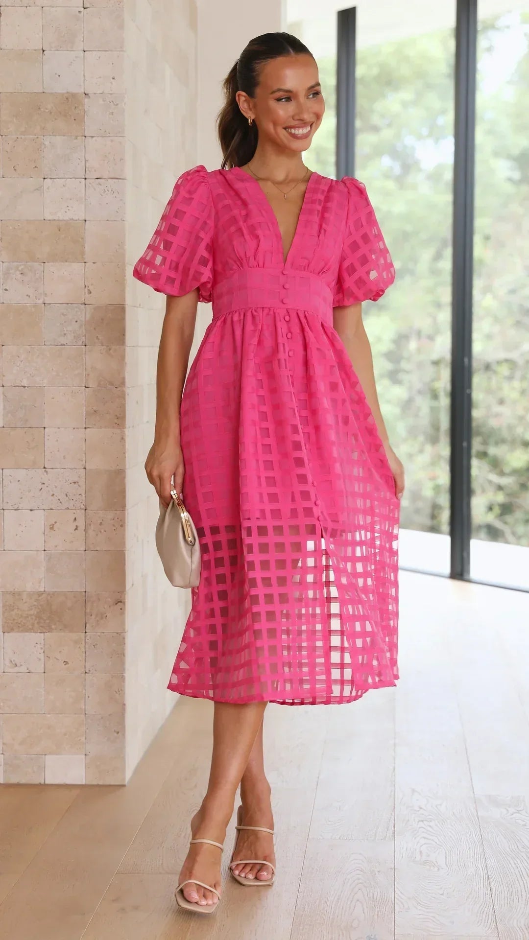 LENA | Puff Sleeve Dress