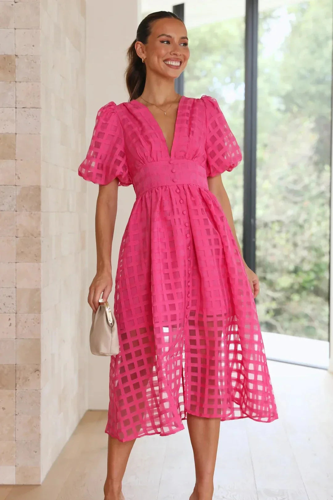 LENA | Puff Sleeve Dress