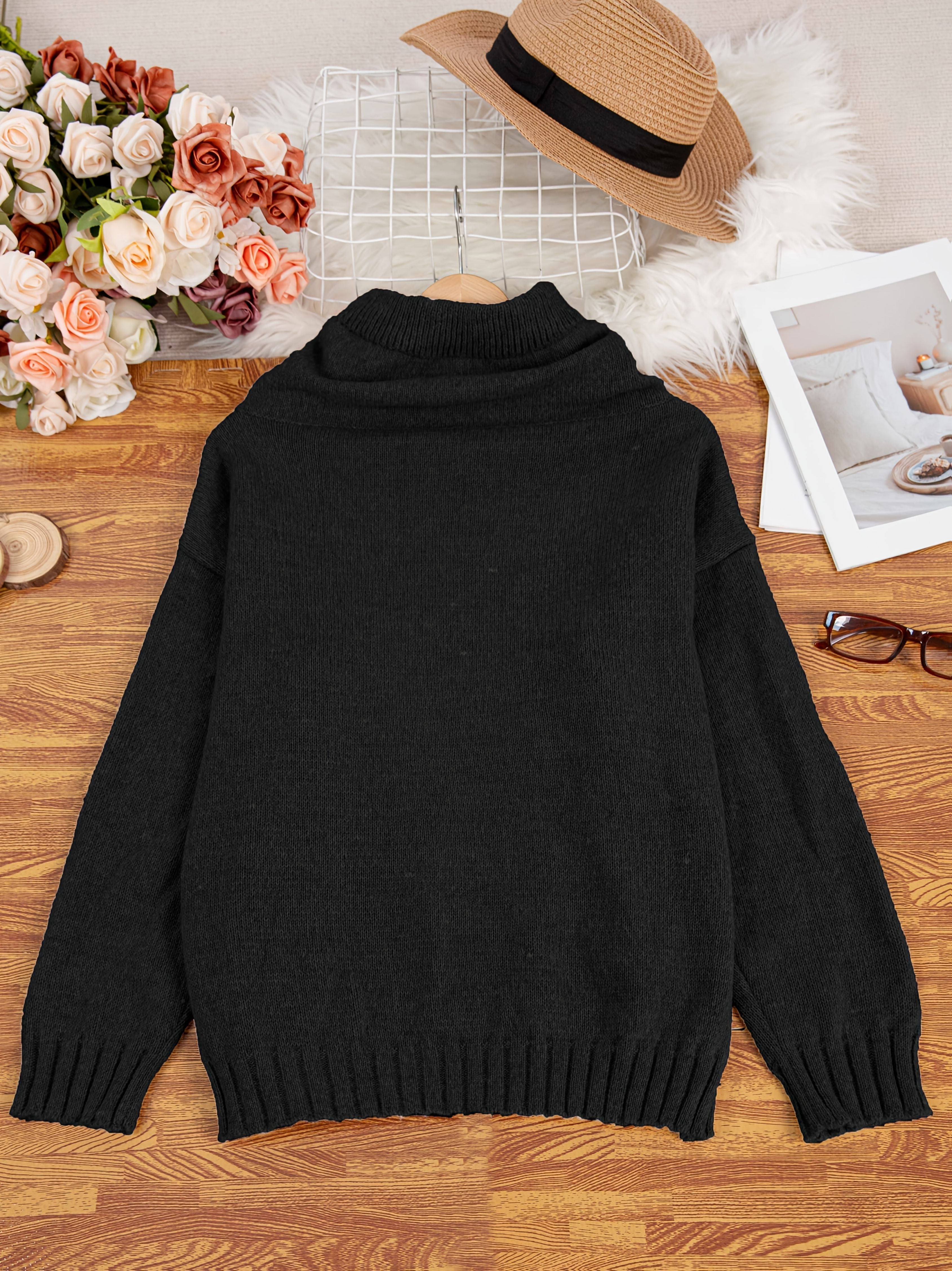 ZELINA | Long Sleeve Sweater with Pocket