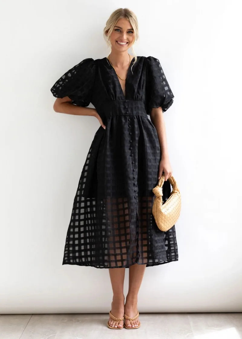 LENA | Puff Sleeve Dress