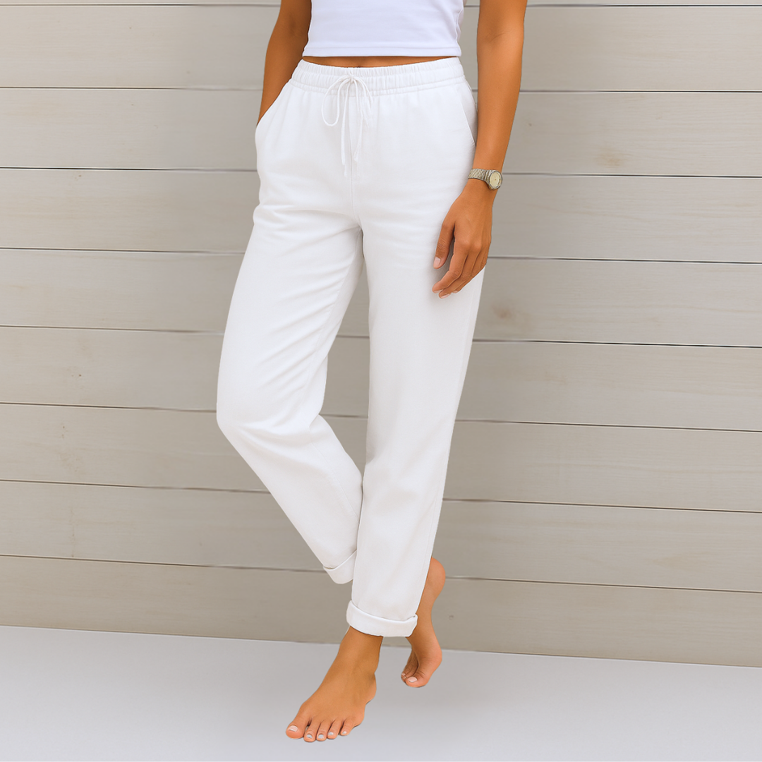 ANNE | High-quality breathable linen trousers with stretch (copy)