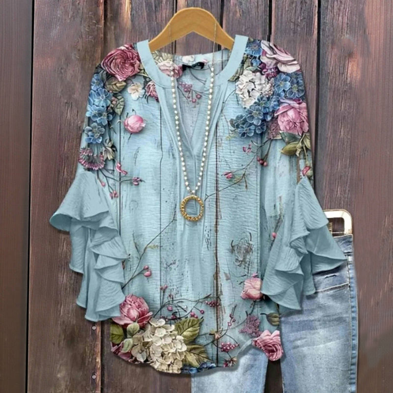 CELIA | Elegant Floral Blouse
